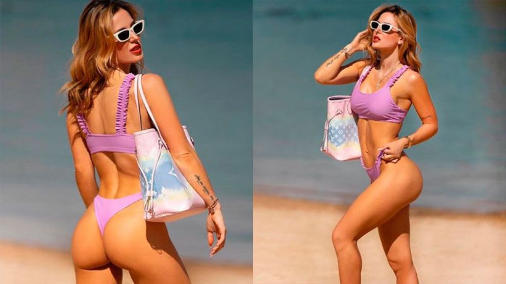 Jesica Cirio publicó fotos muy picantes en la playa