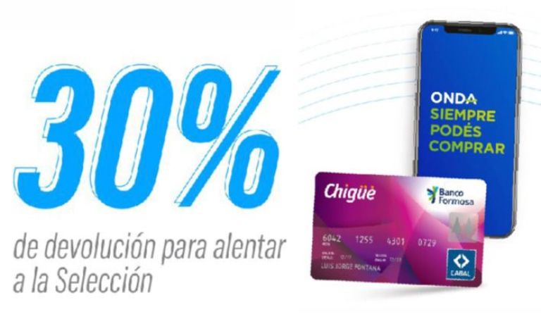 Promo “Viví el Mundial” de Banco Formosa: Se pueden ahorrar $10.000 con Onda y Chigüé