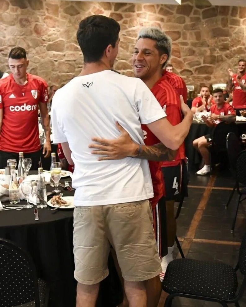 Nacho Fernández se entrenó por primera vez en River