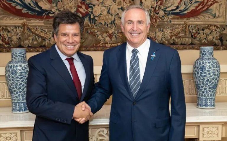 Facundo Manes se reunió con el embajador de EEUU, Marc Stanley