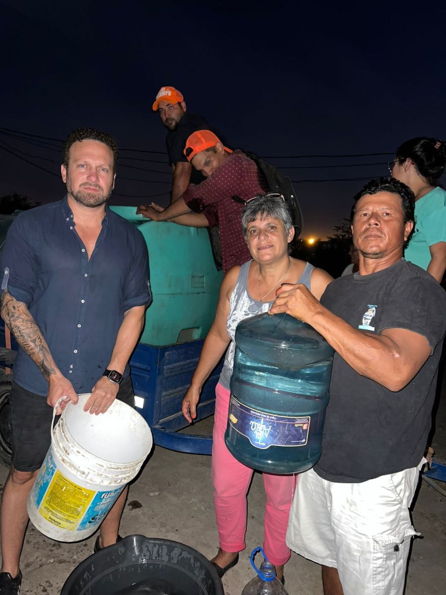 Hambre de agua: Ocampo y Neme asistieron durante toda la semana a barrios de Formosa capital 