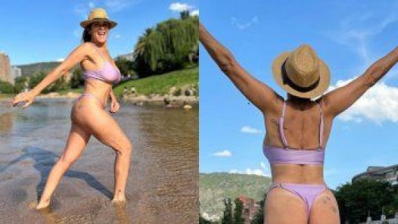 María Fernanda Callejón se mostró en trikini a sus 56