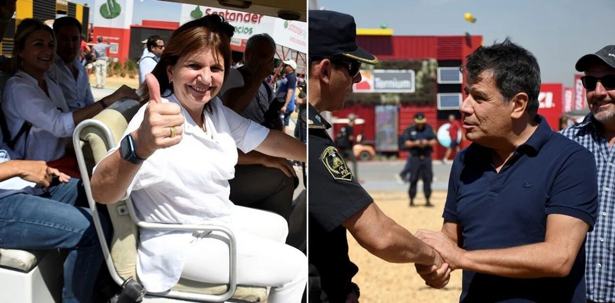 Patricia Bullrich y Facundo Manes, por caminos separados en Expoagro