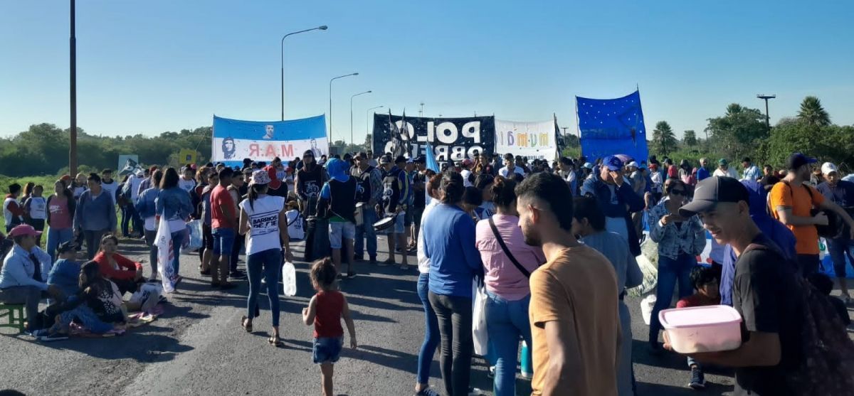 Cortes de ruta en distintos puntos de la provincia, agrupación piquetera denuncia persecución política