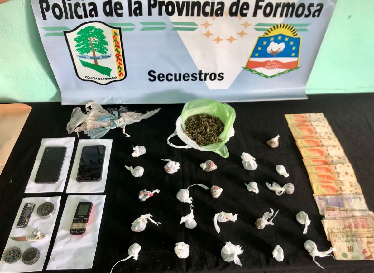 Tres centros de distribución de drogas fueron anulados por la Policía