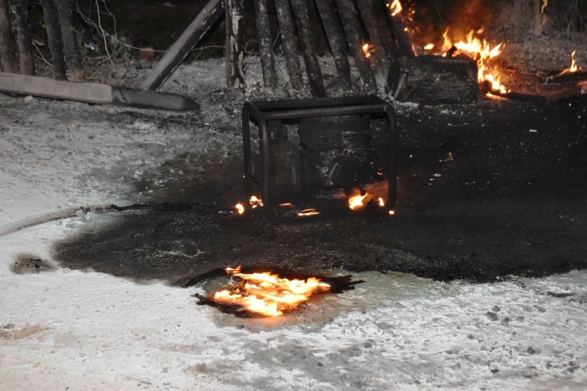 Manipulaba combustible y terminó con graves heridas por una explosión