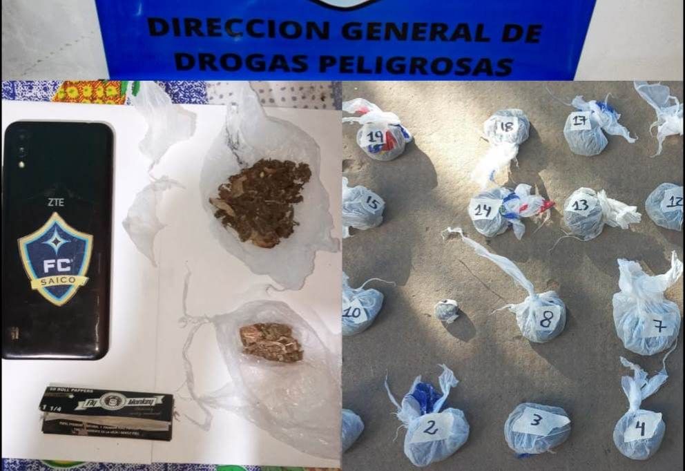 La Policía detuvo a un “dealer” con 19 envoltorios de marihuana
