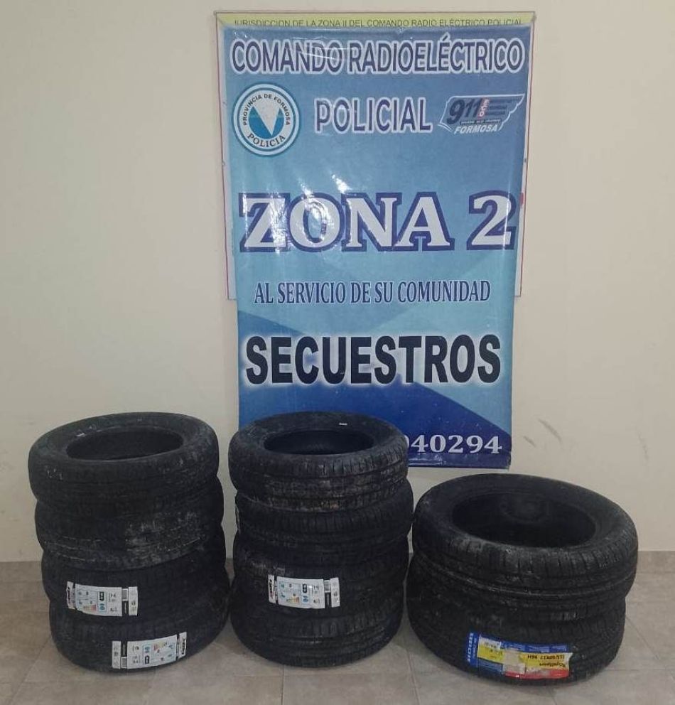 La Policía secuestró cubiertas de origen extranjero y sin aval aduanero